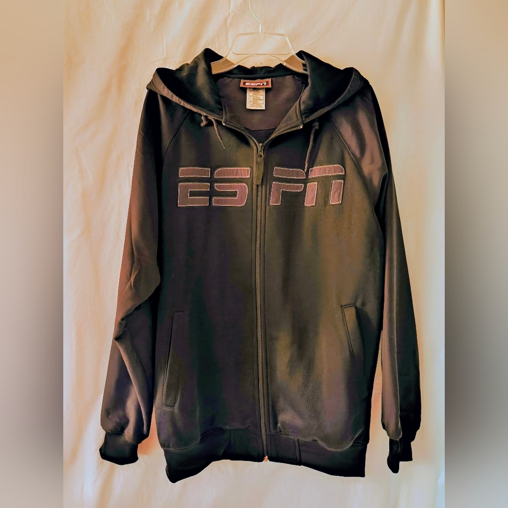 ESPN Black Lightweight Jacket for Men